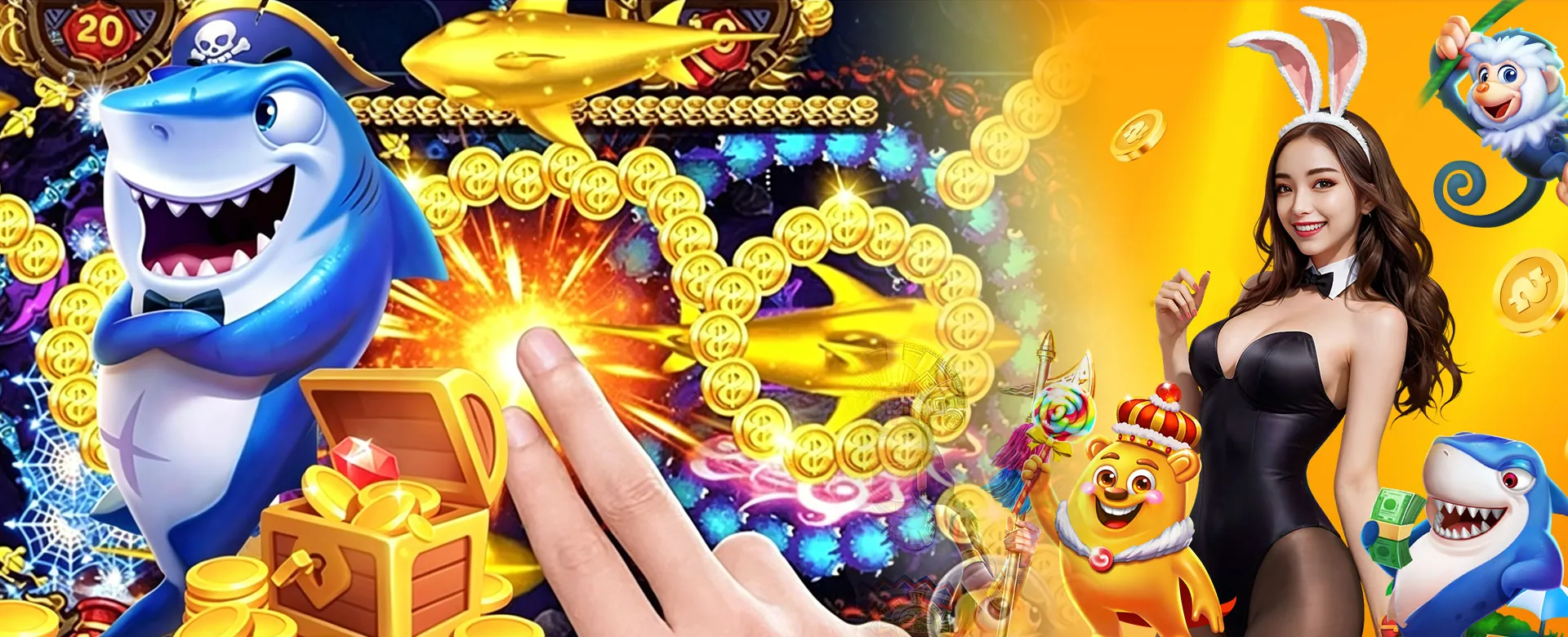 Winning screen displaying a jackpot prize